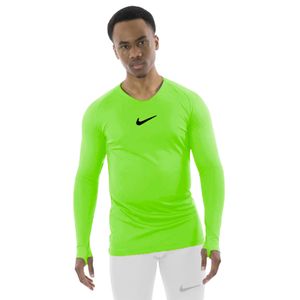 Nike Dri-Fit Park Ondershirt Lange Mouwen Volt Groen Zwart