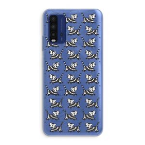 Zwarte poes: Xiaomi Redmi 9T Transparant Hoesje