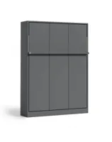 Tweepersoons opklapbed Royal Queen 160x200 cm antraciet - Geen matras