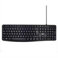Toetsenbord Ewent EW3001 Zwart Qwerty Spaans