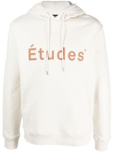 Etudes hoodie en coton biologique à logo imprimé - Tons neutres