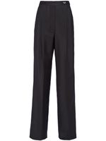 Prada pantalon de tailleur en mohair - Noir - thumbnail