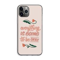 Optimistic flower girl: iPhone 11 Pro Max Transparant Hoesje