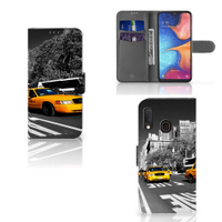 Samsung Galaxy A20e Flip Cover New York Taxi