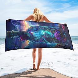 strandlaken zomerstranddekens 100% microvezel Magic Wonderland-serie zachte ademende comfortabele dekens Lightinthebox