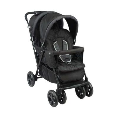 BAMBISOL Dubbele Kinderwagen - Volledig uitgerust - Inclusief regenhoes - Eenvoudig opvouwbaar