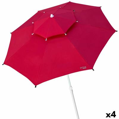 Parasol Aktive Rood 280 x 263 x 280 cm (4 Stuks)