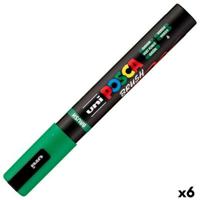 Markeerstift BRUSH POSCA PC-5BR Groen (6 Stuks)