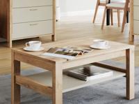 Salontafel INDIC 90 cm wotan eik/kasjmier