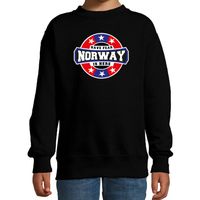 Have fear Norway is here / Noorwegen supporter sweater zwart voor kids - thumbnail