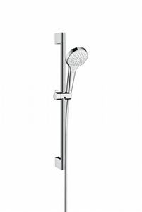 Hansgrohe Croma Select S Vario Ecosmart Glijstangset 65 Cm. Wit-chroom