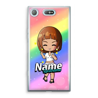 Chibi Maker vrouw: Sony Xperia XZ1 Compact Transparant Hoesje