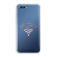Home Is Where The Wifi Is: Honor 10 Transparant Hoesje