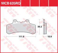 TRW Remblokken, en remschoenen voor de moto, MCB635RQ Carbon