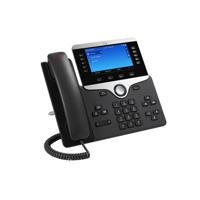 Cisco CP-8841-3PCC-K9= VoIP-systeemtelefoon Kleurendisplay Zwart, Zilver - thumbnail