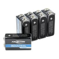 Ansmann Lithium Industrial 6LR61 9V batterij (blok) Lithium 1200 mAh 9 V 5 stuk(s) - thumbnail