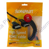 Scanpart Premium High Speed HDMI kabel met Ethernet 3.0m 4K60Hz 18Gbps HDMI kabel