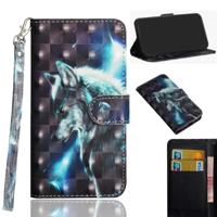 3D-schilderij patroon gekleurde tekening horizontale Flip TPU + PU lederen draagtas met houder & kaartsleuven & portemonnee voor LG q60/K50 (walf)