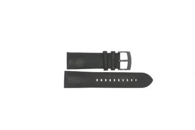 Horlogeband Armani AR2461 Leder Zwart 24mm