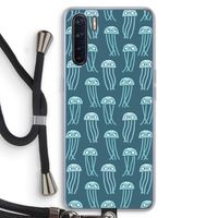 Kwallie: Oppo A91 Transparant Hoesje met koord