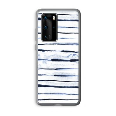 Ink Stripes: Huawei P40 Pro Transparant Hoesje