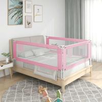 VidaXL Bedhekje peuter 90x25 cm stof roze
