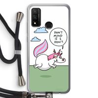 Unicorn: Huawei P Smart (2020) Transparant Hoesje met koord