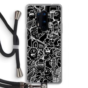 Vexx Black City : OnePlus 8 Pro Transparant Hoesje met koord