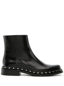 Valentino Garavani bottines Rockstud en cuir - Noir