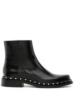 Valentino Garavani bottines Rockstud en cuir - Noir - thumbnail