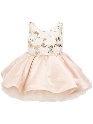 Tulleen robe Ashler à sequins brodés - Tons neutres