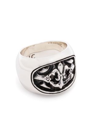 Yohji Yamamoto bague Lily-Anchor - Argent