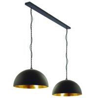 Steinhauer Eetkamer hanglampSemicirkel 2x Ø 35cm - 2556ZW