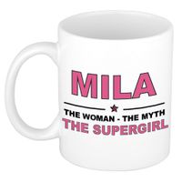 Mila The woman, The myth the supergirl cadeau koffie mok / thee beker 300 ml - thumbnail