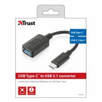 Kabel USB A naar USB C Trust 20967 Zwart