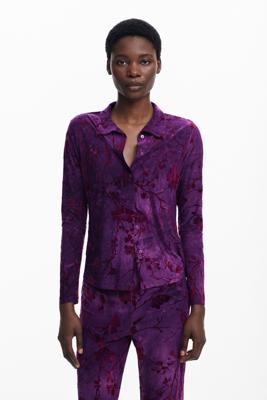 Oosters shirt met knopen - RED - S