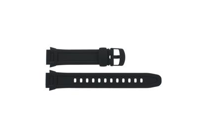 Horlogeband Casio W-756-1AV / 10287400 Kunststof/Plastic Zwart 18mm