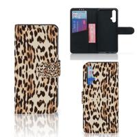 Honor 20 | Telefoonhoesje | Met pasjeshouder | Leopard