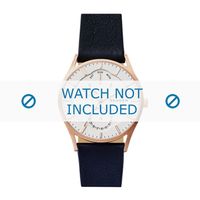 Horlogeband Skagen SKW6372 Leder Blauw 22mm