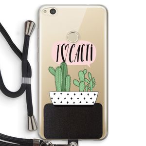 I love cacti: Huawei Ascend P8 Lite (2017) Transparant Hoesje met koord