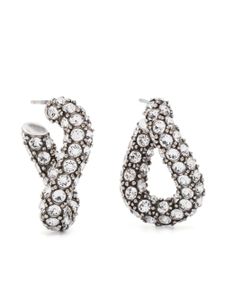 ISABEL MARANT boucles d'oreilles Funky Ring à ornements en cristal - Argent