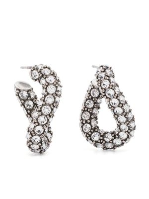 ISABEL MARANT boucles d'oreilles Funky Ring à ornements en cristal - Argent