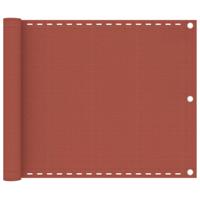 VidaXL Balkonscherm 75x300 cm hdpe terracottakleurig