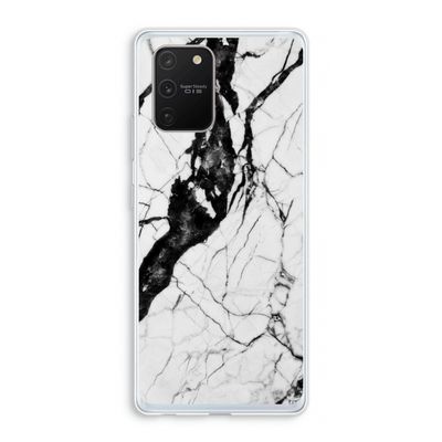 Witte marmer 2: Samsung Galaxy S10 Lite Transparant Hoesje