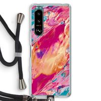 Pastel Echoes: Sony Xperia 5 III Transparant Hoesje met koord