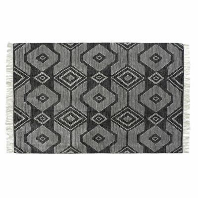 Tapijt DKD Home Decor Wit Zwart Katoen (200 x 290 x 1 cm)