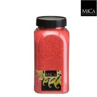 Zand rood fles 1 kilogram - Mica Decorations