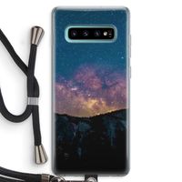 Travel to space: Samsung Galaxy S10 Plus Transparant Hoesje met koord
