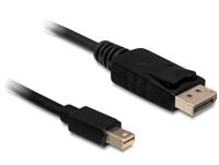 Delock 83479 Kabel Mini DisplayPort 1.2 male > DisplayPort male 4K 60 Hz 5,0 m
