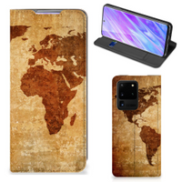 Samsung Galaxy S20 Ultra Book Cover Wereldkaart